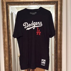 Majestic Black Dodgers T-Shirt